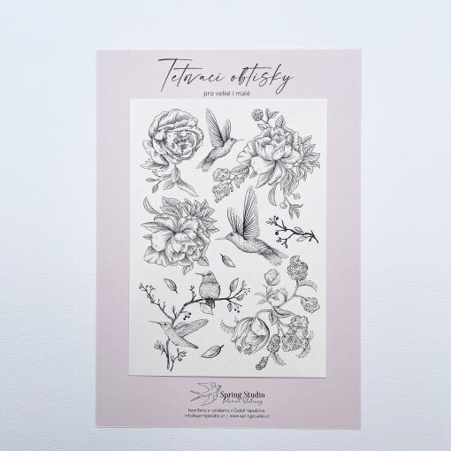 dekorační obtisky Kolibřík